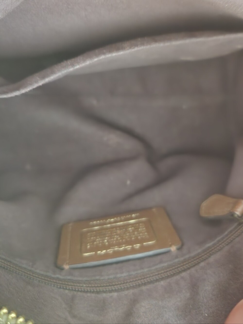 Coach Signature Embossed Patent Mini Bennett Satchel - Picture 3 of 8